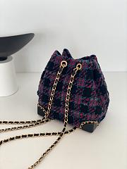Chanel Purple Tweed Backpack Size 19 x 13 x 9 cm - 4