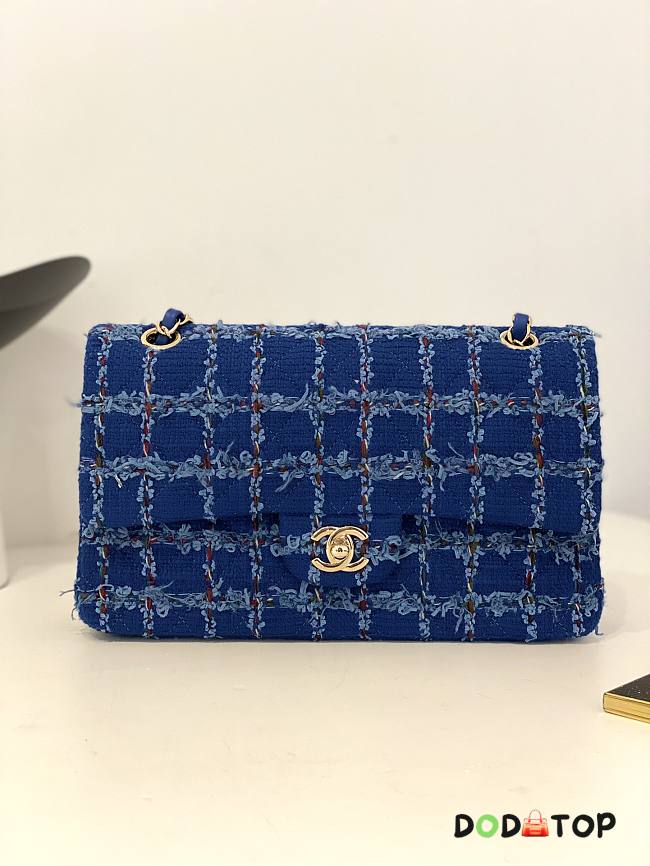 Chanel Blue Shag Woolen CF Size 25 cm - 1