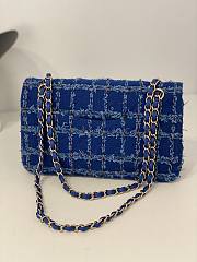 Chanel Blue Shag Woolen CF Size 25 cm - 6