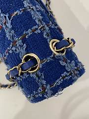 Chanel Blue Shag Woolen CF Size 25 cm - 5
