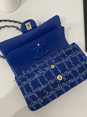 Chanel Blue Shag Woolen CF Size 25 cm - 3