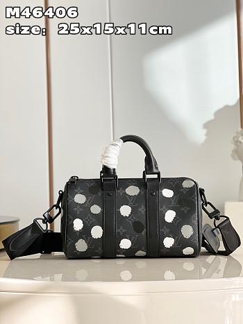 Louis Vuitton LV Keepall 25 Handbag M46406 Size 25 x 15 x 11 cm