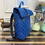 Louis Vuitton LV Roll Top Backpack Blue Size 29 x 42 x 15 cm - 6