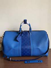 Louis Vuitton Keepall Bandouliere 50 M53766 Blue Size 50 x 29 x 23 cm - 1