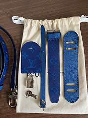 Louis Vuitton Keepall Bandouliere 50 M53766 Blue Size 50 x 29 x 23 cm - 4