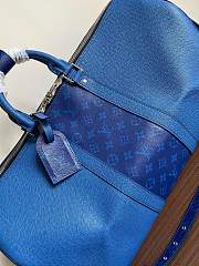 Louis Vuitton Keepall Bandouliere 50 M53766 Blue Size 50 x 29 x 23 cm - 2