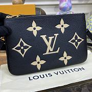 Louis Vuitton Monogram Empreinte Pochette Double Zip On Strap Size 20 x 12.5 x 3 cm - 4