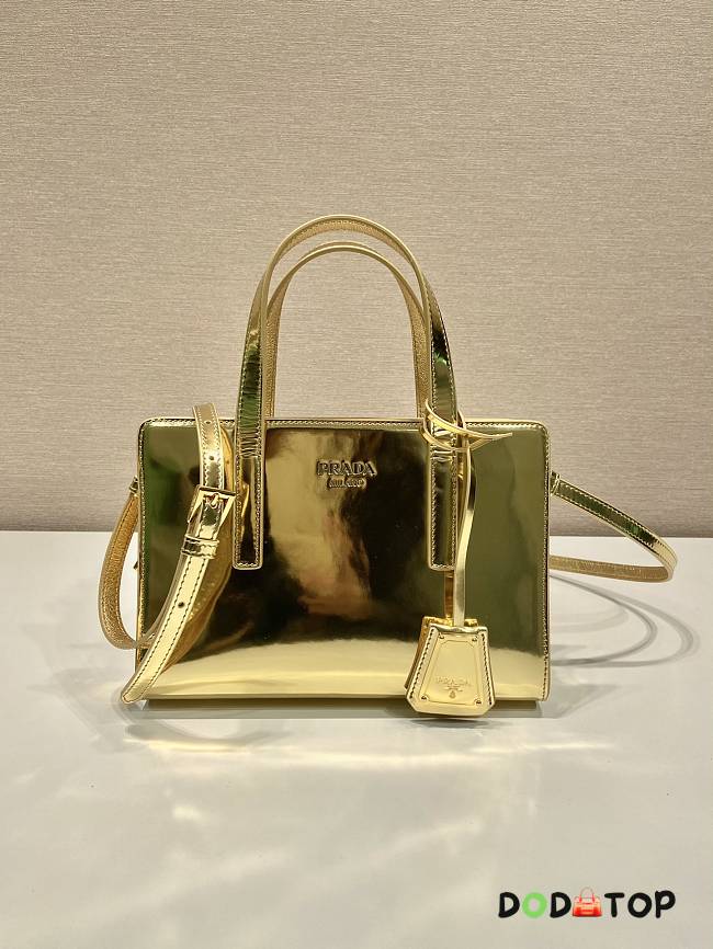 Prada Mini Shopping Bag Gold Size 22 x 15 x 6.5 cm - 1