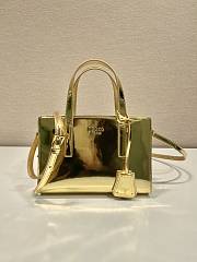 Prada Mini Shopping Bag Gold Size 22 x 15 x 6.5 cm - 1