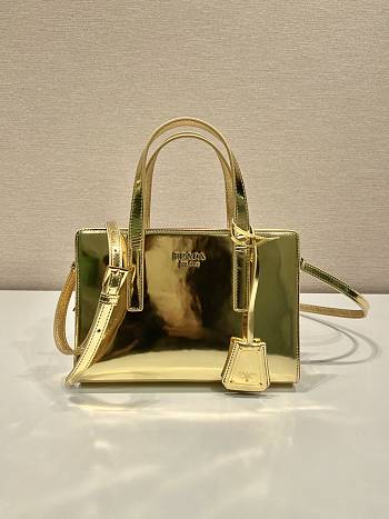 Prada Mini Shopping Bag Gold Size 22 x 15 x 6.5 cm