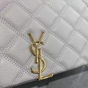 YSL Leather Shoulder Bag White Size 26 x 18 x 6 cm - 2