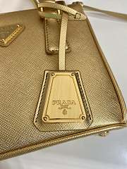 Prada Mini Shopping Bag Gold 1BA357 Size 22 x 15 x 6.5 cm - 4