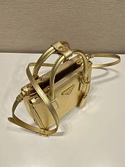 Prada Mini Shopping Bag Gold 1BA357 Size 22 x 15 x 6.5 cm - 2