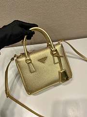 Prada Mini Shopping Bag Gold 1BA357 Size 22 x 15 x 6.5 cm - 3