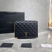 YSL Leather Shoulder Bag Black Size 26 x 18 x 6 cm - 1