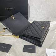 YSL Leather Shoulder Bag Black Size 26 x 18 x 6 cm - 6