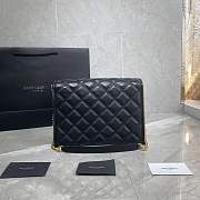 YSL Leather Shoulder Bag Black Size 26 x 18 x 6 cm - 4
