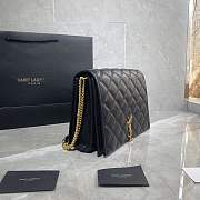 YSL Leather Shoulder Bag Black Size 26 x 18 x 6 cm - 3