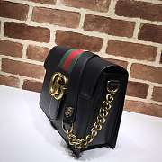 Gucci Leather Marmont Shoulder Bag Black Size 27 x 18 cm - 6