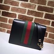 Gucci Leather Marmont Shoulder Bag Black Size 27 x 18 cm - 5