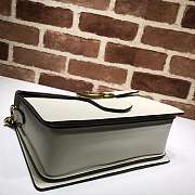 Gucci Leather Marmont Shoulder Bag White Size 27 x 18 cm - 4