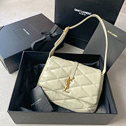 YSL Le 5 A 7 Hobo Shoulder Bag White Size 25 x 16 x 6 cm - 1