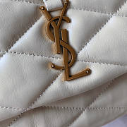 YSL Le 5 A 7 Hobo Shoulder Bag White Size 25 x 16 x 6 cm - 4