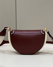Fendi Moonlight Leather Shoulder Bag Brown Size 19 x 8 x 14 cm - 6