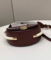 Fendi Moonlight Leather Shoulder Bag Brown Size 19 x 8 x 14 cm - 5