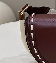 Fendi Moonlight Leather Shoulder Bag Brown Size 19 x 8 x 14 cm - 4