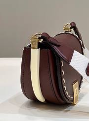 Fendi Moonlight Leather Shoulder Bag Brown Size 19 x 8 x 14 cm - 3