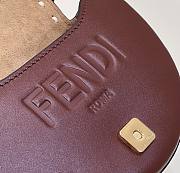 Fendi Moonlight Leather Shoulder Bag Brown Size 19 x 8 x 14 cm - 2