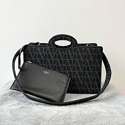 Valentino Garavani La Troisième Toile Iconographe Shopping Bag Black Size 40 x 25 x 17 cm - 1
