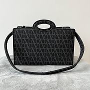 Valentino Garavani La Troisième Toile Iconographe Shopping Bag Black Size 40 x 25 x 17 cm - 3