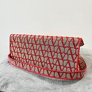 Valentino Garavani La Troisième Toile Iconographe Shopping Bag Red Size 40 x 25 x 17 cm - 3