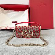 Valentino Garavani V Logo Mini Locò Red Size 20 x 11 x 5 cm - 1