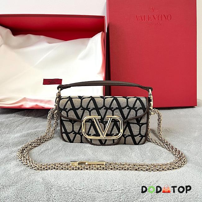 Valentino Garavani V Logo Mini Locò Black Size 20 x 11 x 5 cm - 1