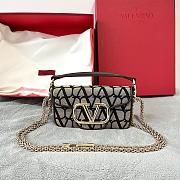 Valentino Garavani V Logo Mini Locò Black Size 20 x 11 x 5 cm - 1