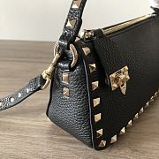 Valentino Garavani Small Rockstud Shoulder Bag Black Size 19 x 13 x 7 cm - 4