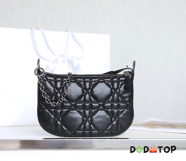 Dior Caro Tulip Handbag Black Size 25 x 16 x 2.5 cm - 1