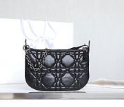 Dior Caro Tulip Handbag Black Size 25 x 16 x 2.5 cm - 1