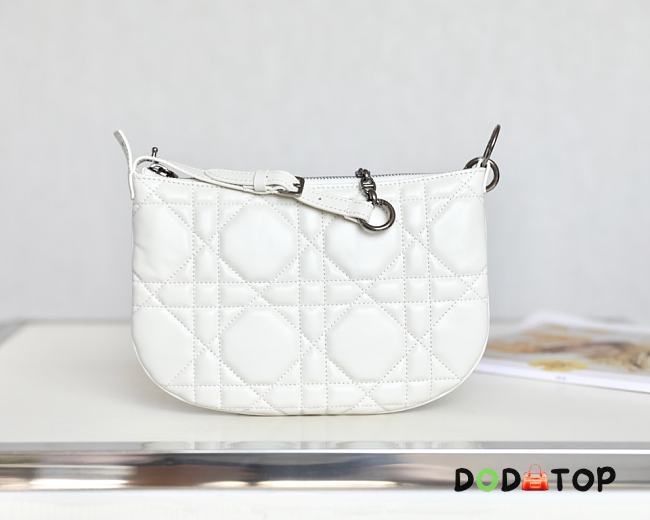 Dior Caro Tulip Handbag White Size 25 x 16 x 2.5 cm - 1