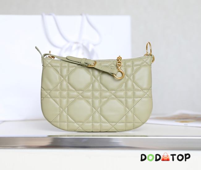 Dior Caro Tulip Handbag Light Green Size 25 x 16 x 2.5 cm - 1