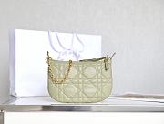 Dior Caro Tulip Handbag Light Green Size 25 x 16 x 2.5 cm - 5