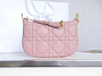 Dior Caro Tulip Handbag Pink Size 25 x 16 x 2.5 cm
