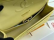 Chanel Classic Handbag Lambskin & Gold/Silver Metal A01112 Lemon Size 25 cm - 6