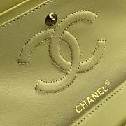 Chanel Classic Handbag Lambskin & Gold/Silver Metal A01112 Lemon Size 25 cm - 4