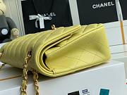 Chanel Classic Handbag Lambskin & Gold/Silver Metal A01112 Lemon Size 25 cm - 2