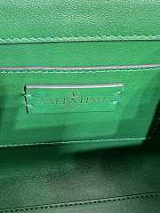 Valentino Garavani Crystal Embellished Mini Top Handle Bag Green Size 19 x 13 x 9 cm - 5