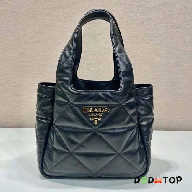 Prada Medium Nappa-Leather Tote Bag with Topstitching Size 27 x 13 x 31 cm - 1